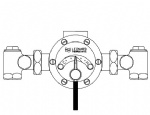 Steam Water Mixing Valve Leonard TMS-25-LF-RF